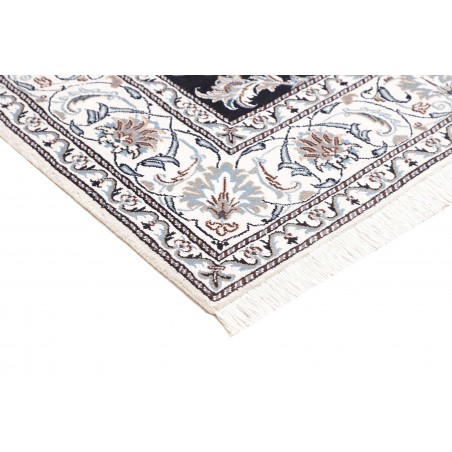 Tappeto Nain Kashmar Persia grigio azzurro 195x207
