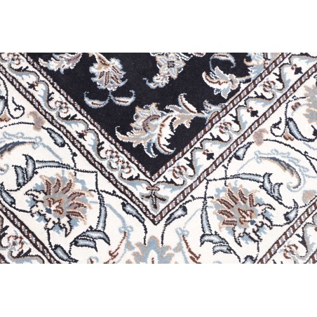 Tappeto Nain Kashmar Persia grigio azzurro 195x207