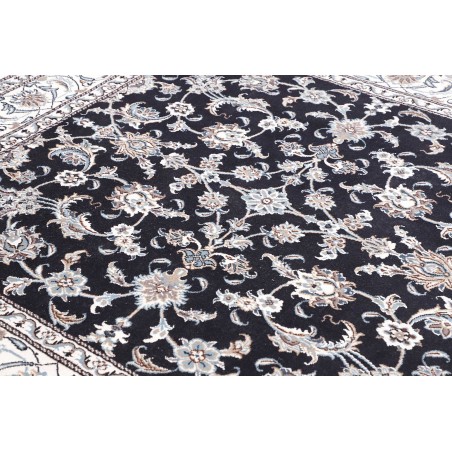 Tappeto Nain Kashmar Persia grigio azzurro 195x207