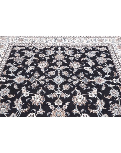 Tappeto Nain Kashmar Persia grigio azzurro 195x207