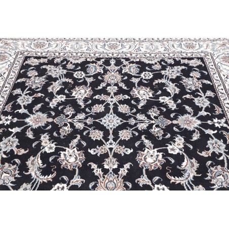 Tappeto Nain Kashmar Persia grigio azzurro 195x207