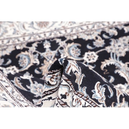 Tappeto Nain Kashmar Persia grigio azzurro 195x207