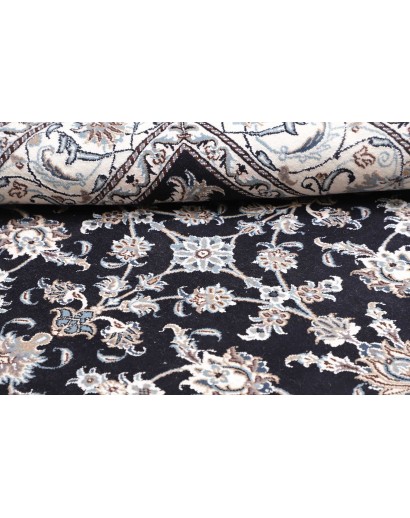 Tappeto Nain Kashmar Persia grigio azzurro 195x207