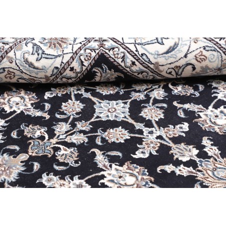 Tappeto Nain Kashmar Persia grigio azzurro 195x207
