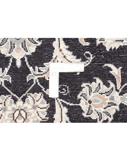 Tappeto Nain Kashmar Persia grigio azzurro 195x207
