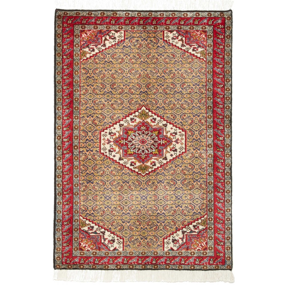 Tappeto Ardabil Persia marrone grigio 72x105 Tappeto Ardabil Persia marrone grigio 72x105