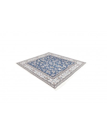 Tappeto Nain Kashmar Persia bianco grigio 192x212