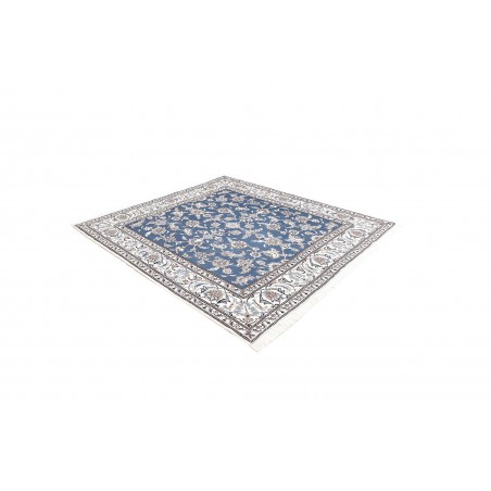 Tappeto Nain Kashmar Persia bianco grigio 192x212