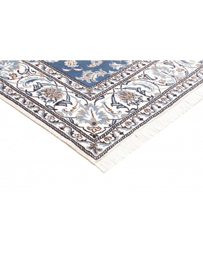 Tappeto Nain Kashmar Persia bianco grigio 192x212