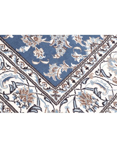 Tappeto Nain Kashmar Persia bianco grigio 192x212
