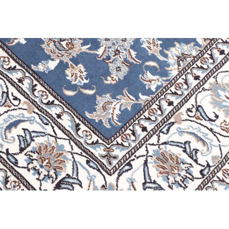 Tappeto Nain Kashmar Persia bianco grigio 192x212