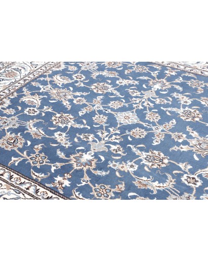 Tappeto Nain Kashmar Persia bianco grigio 192x212