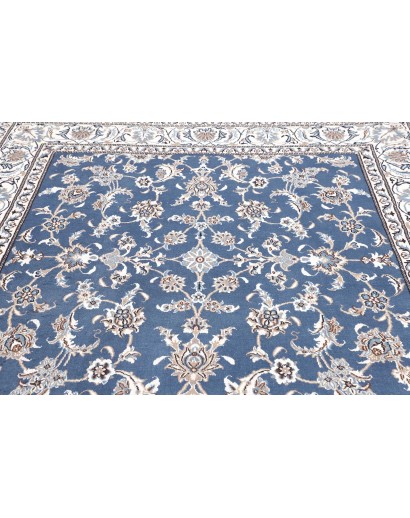 Tappeto Nain Kashmar Persia bianco grigio 192x212