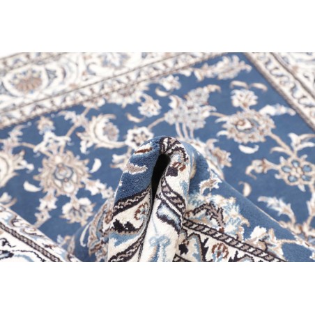 Tappeto Nain Kashmar Persia bianco grigio 192x212