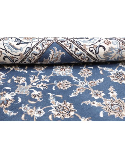 Tappeto Nain Kashmar Persia bianco grigio 192x212