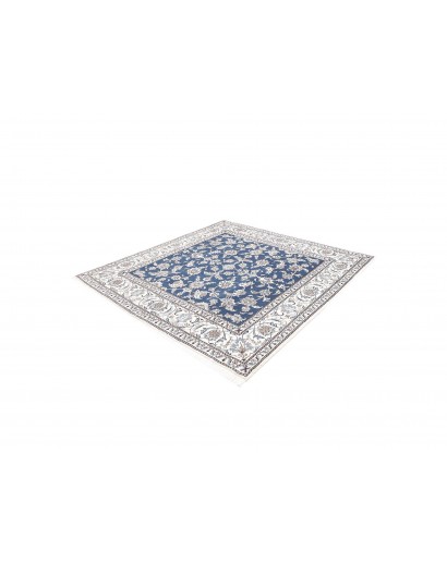 Tappeto Nain Kashmar Persia bianco grigio 196x210