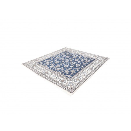 Tappeto Nain Kashmar Persia bianco grigio 196x210