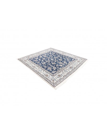 Tappeto Nain Kashmar Persia bianco grigio 196x210