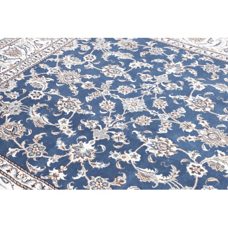 Tappeto Nain Kashmar Persia bianco grigio 196x210