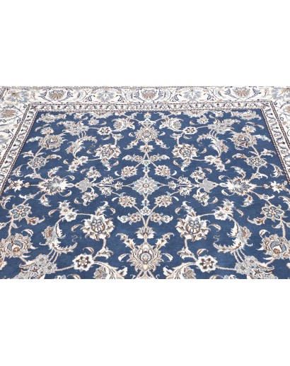 Tappeto Nain Kashmar Persia bianco grigio 196x210