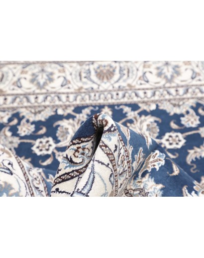 Tappeto Nain Kashmar Persia bianco grigio 196x210