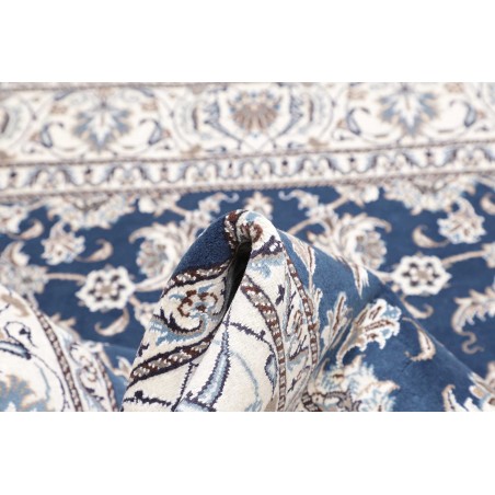 Tappeto Nain Kashmar Persia bianco grigio 196x210