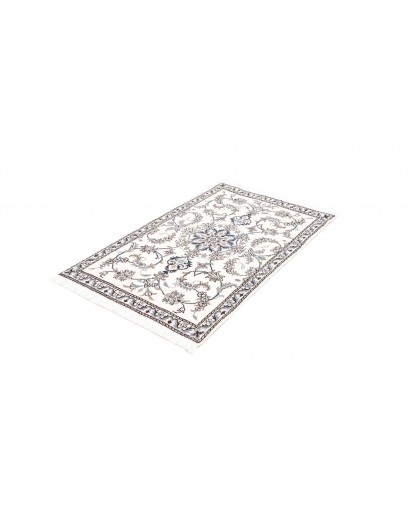 Tappeto Nain Kashmar Persia beige azzurro 88x142