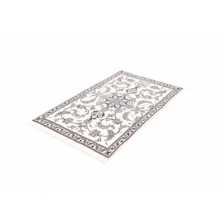 Tappeto Nain Kashmar Persia beige azzurro 88x142