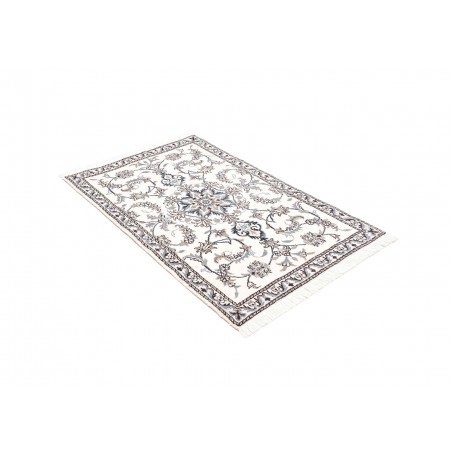 Tappeto Nain Kashmar Persia beige azzurro 88x142