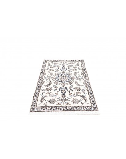 Tappeto Nain Kashmar Persia beige azzurro 88x142