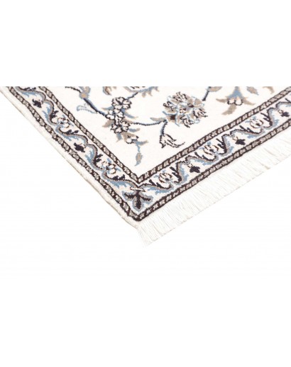 Tappeto Nain Kashmar Persia beige azzurro 88x142
