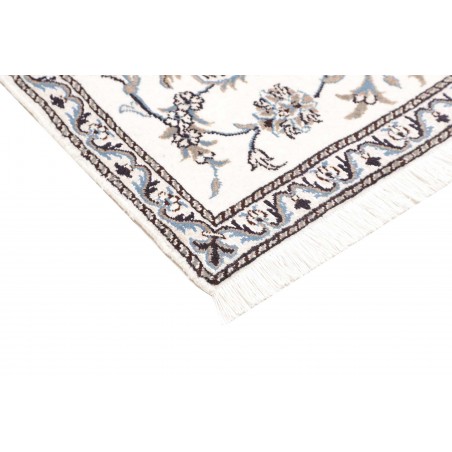 Tappeto Nain Kashmar Persia beige azzurro 88x142