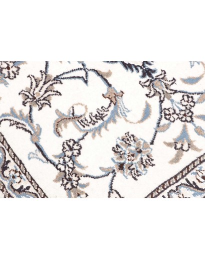 Tappeto Nain Kashmar Persia beige azzurro 88x142