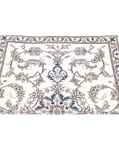 Tappeto Nain Kashmar Persia beige azzurro 88x142