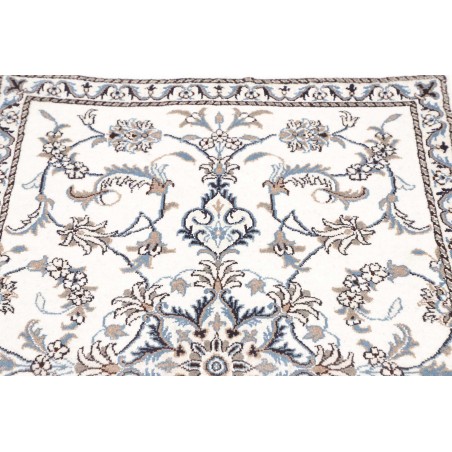 Tappeto Nain Kashmar Persia beige azzurro 88x142