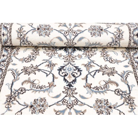 Tappeto Nain Kashmar Persia beige azzurro 88x142