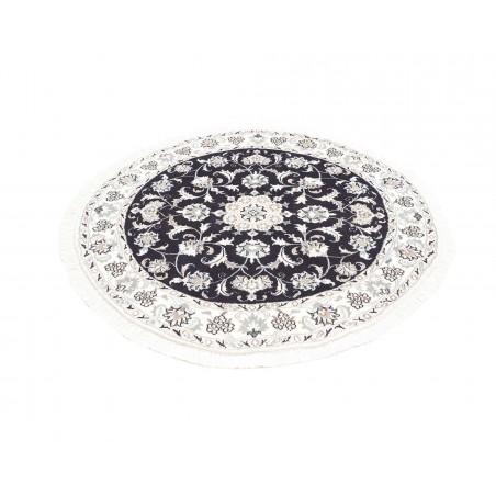 Tappeto Nain Kashmar Persia grigio 130x134