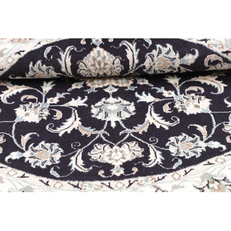 Tappeto Nain Kashmar Persia grigio 130x134
