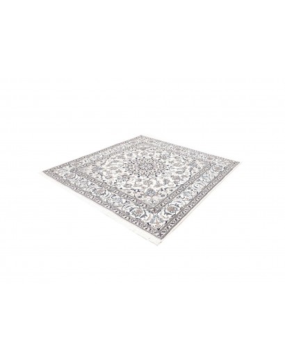 Tappeto Nain Kashmar Persia beige azzurro 192x200