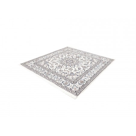 Tappeto Nain Kashmar Persia beige azzurro 192x200