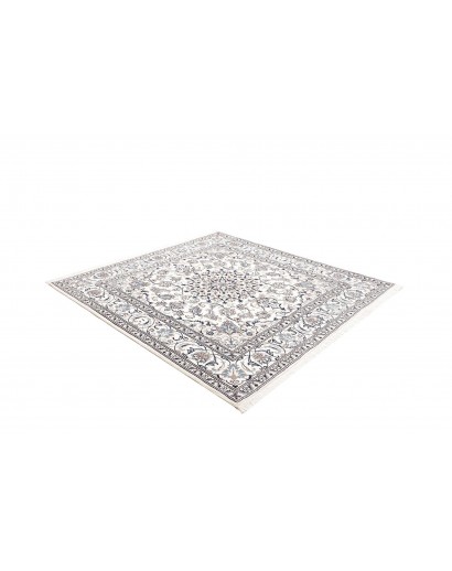 Tappeto Nain Kashmar Persia beige azzurro 192x200