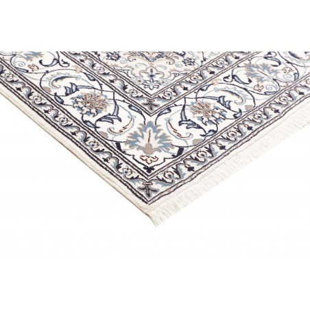 Tappeto Nain Kashmar Persia beige azzurro 192x200