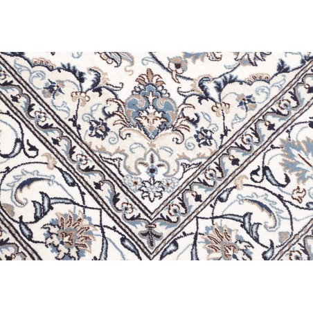 Tappeto Nain Kashmar Persia beige azzurro 192x200