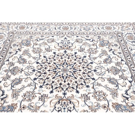 Tappeto Nain Kashmar Persia beige azzurro 192x200