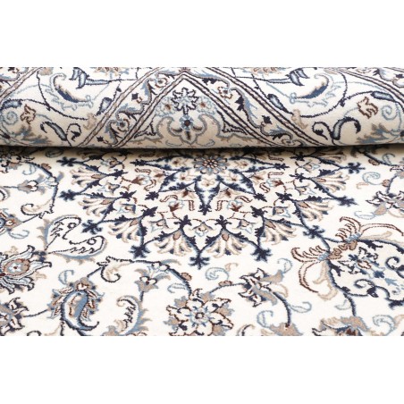 Tappeto Nain Kashmar Persia beige azzurro 192x200