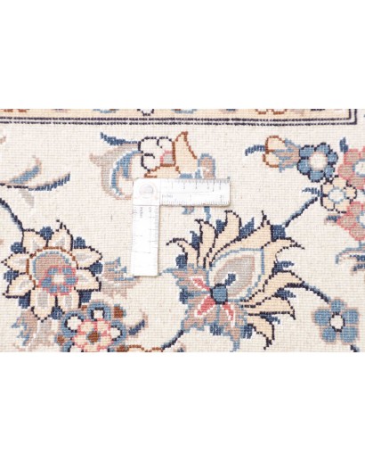 Tappeto Nain Kashmar Persia bianco grigio 297x400