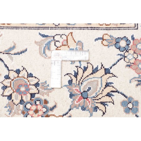 Tappeto Nain Kashmar Persia bianco grigio 297x400