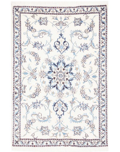 Tappeto Nain Kashmar Persia beige azzurro 90x133