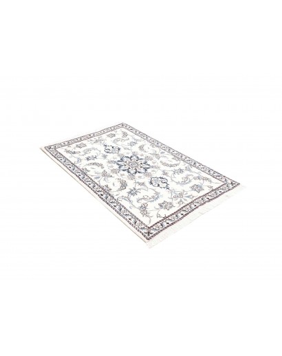 Tappeto Nain Kashmar Persia beige azzurro 90x133