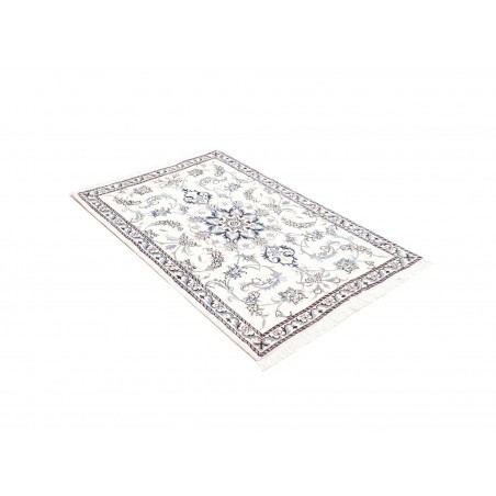 Tappeto Nain Kashmar Persia beige azzurro 90x133